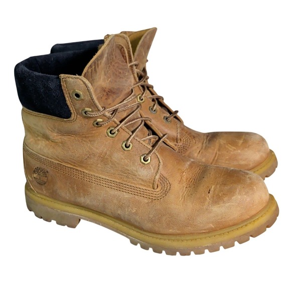 Timberland Shoes - Timberland 6 Inch Boots Womens Size 10M Wheat Nubuck Premium Waterproof Preppy